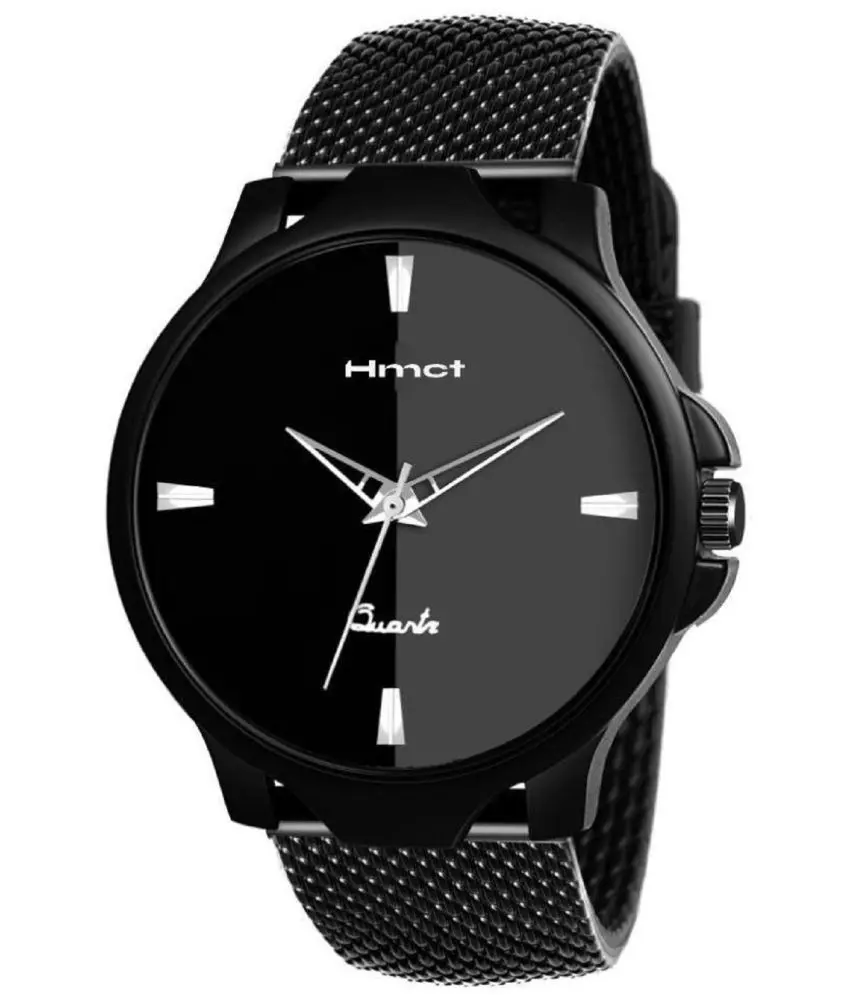 Black Silicon Analog Men's Watch