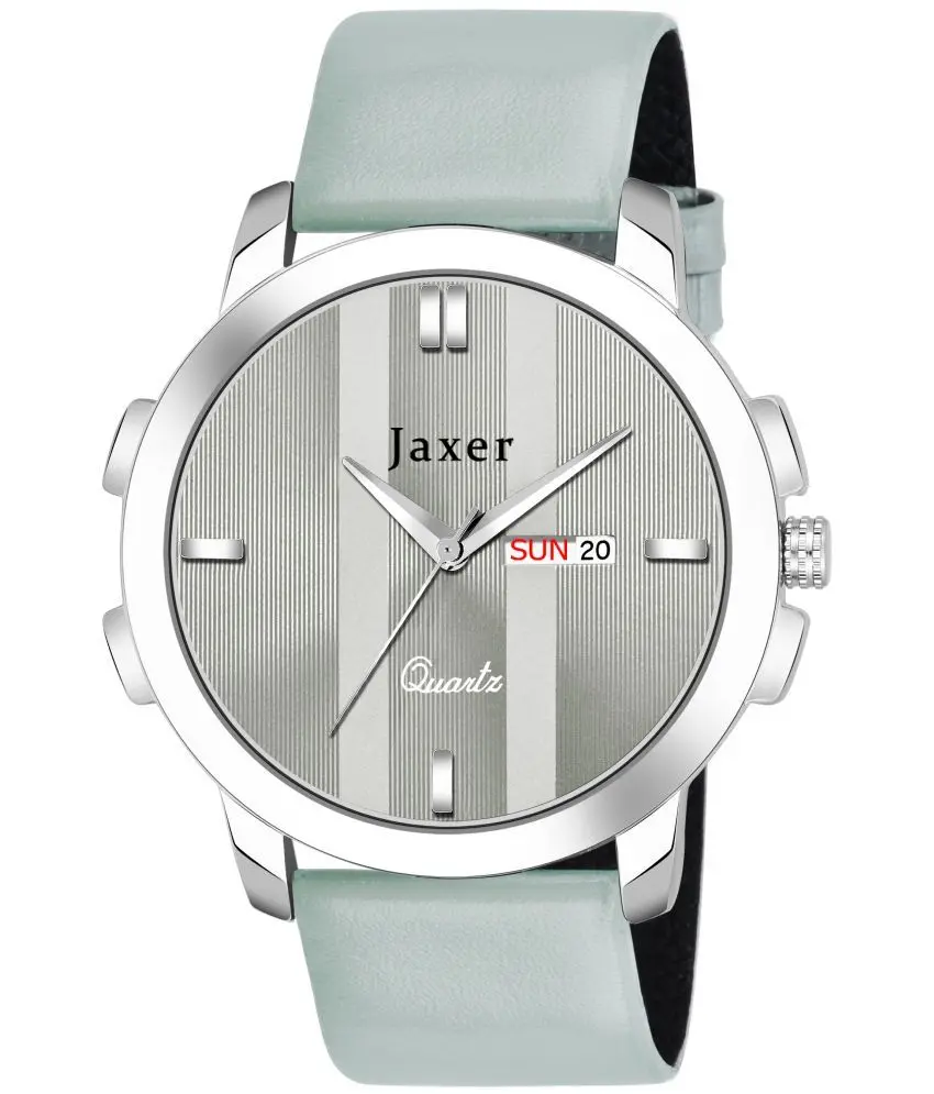 Jaxer Leather Analog Men's Watch