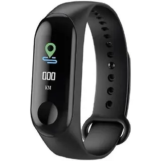 M3 Fitness Band with OLED Curved Display, Whatsapp/Call Notifications, Blood Pressure Heart Rate Sensor