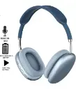 OLIVEOPS P9 Blue Headphones Bluetooth