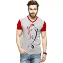 Odoky Men's Ganesha Printed Half Sleeves V-Neck T-Shirt