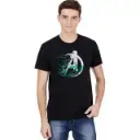 Ruggstar Avenger Black Round Neck T-shirt For Men