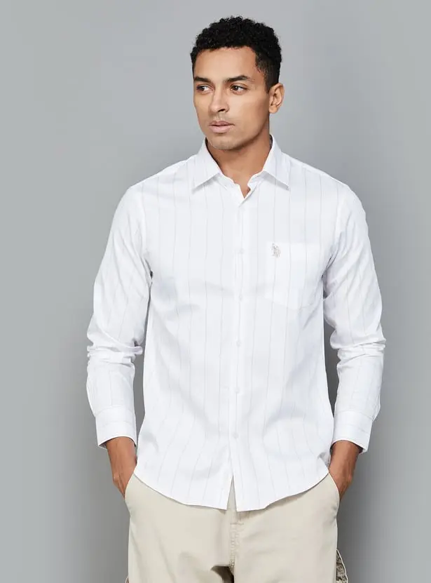 U.S. POLO ASSN. Men Striped Regular Fit Shirt