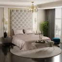 Stoa Paris Satin Bedsheets for Single Bed - 300TC Premium Bedsheet with 1 Pillow Cover, Luxury Bedding Set