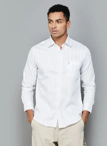 U.S. POLO ASSN. Men Striped Regular Fit Shirt